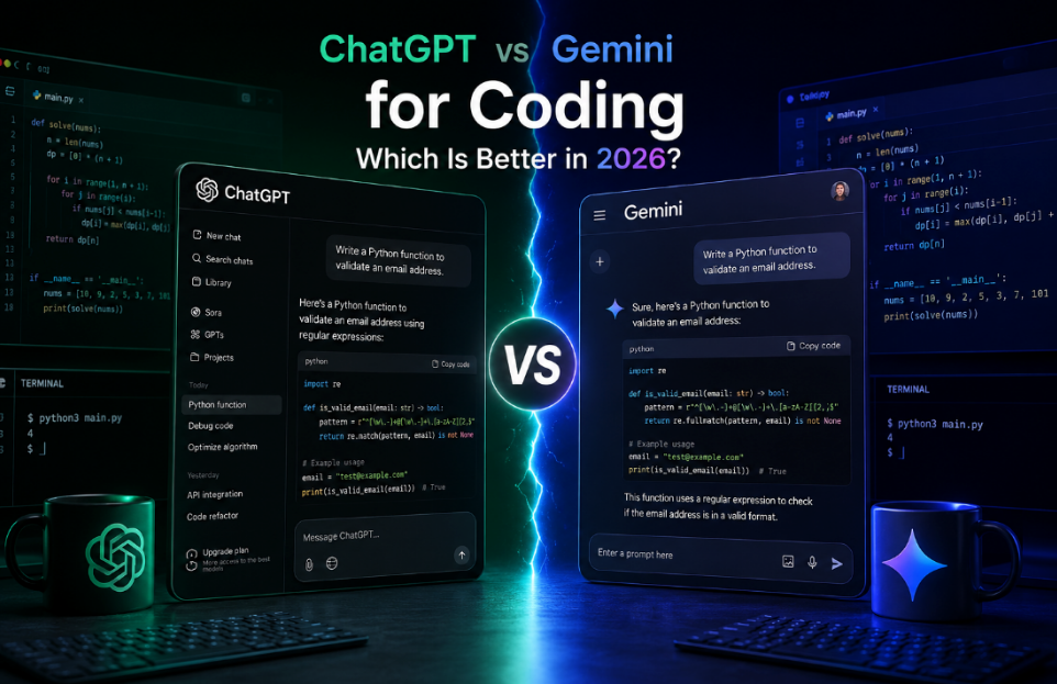 Gemini vs ChatGPT for Coding: Which AI Wins in 2026?