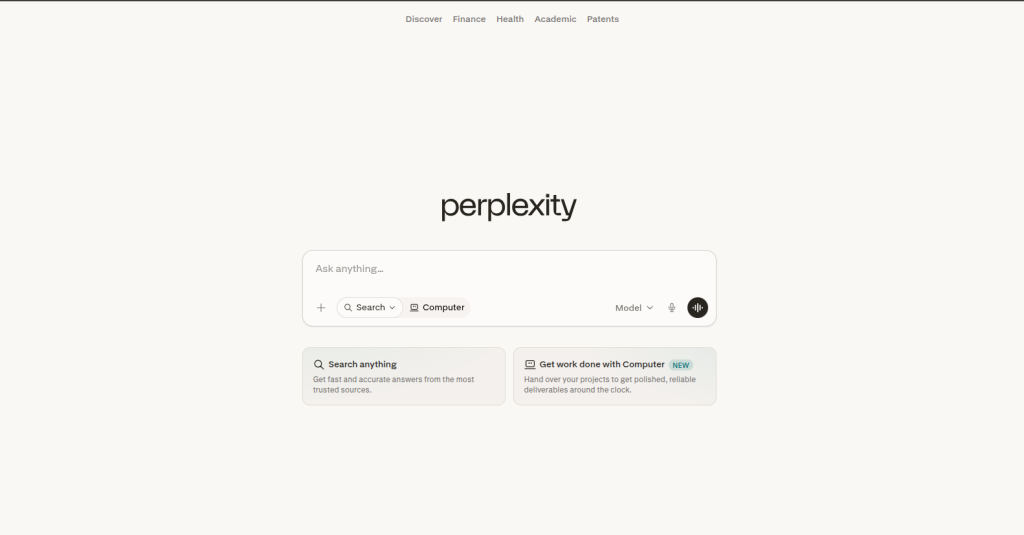 Perplexity AI – Best for Research with Cited Sources