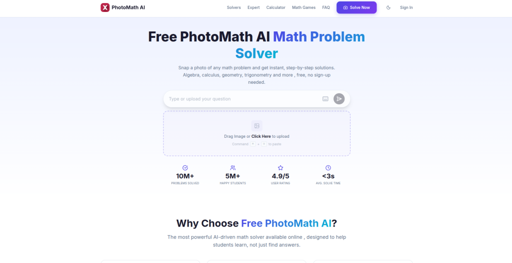Photomath – Best for Math and STEM Problem Solving