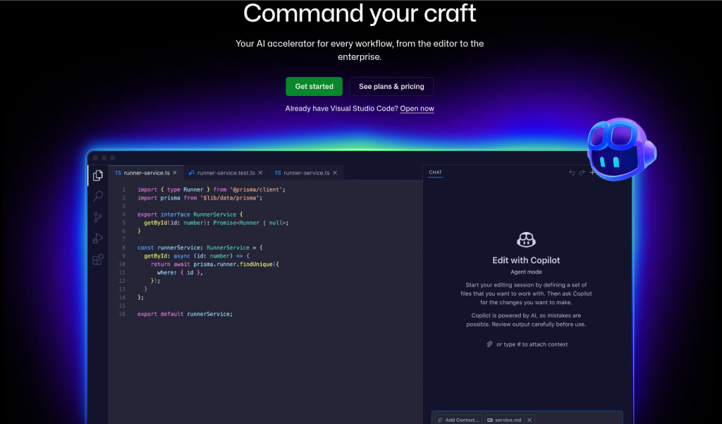 GitHub Copilot – Best for Coding and Programming Students