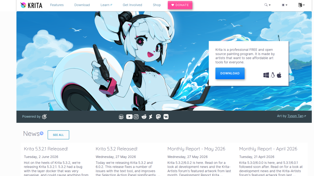 3. Krita (Free Desktop)