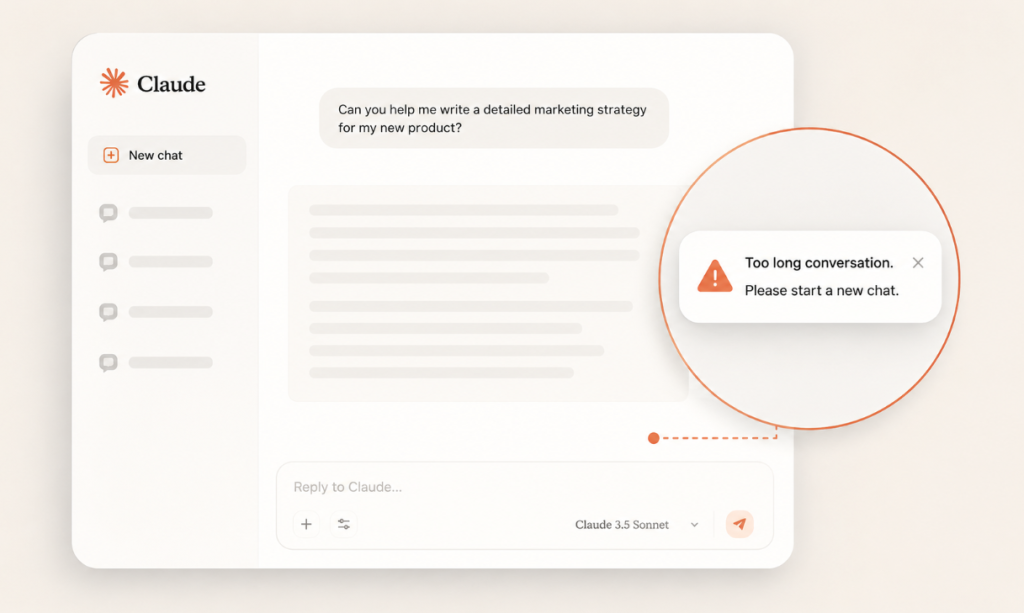What Does The "Conversation Too Long" Error Actually Mean?