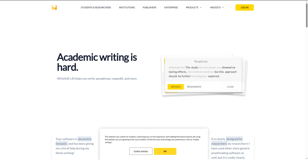 Writefull: The Academic and Research Writing Specialist