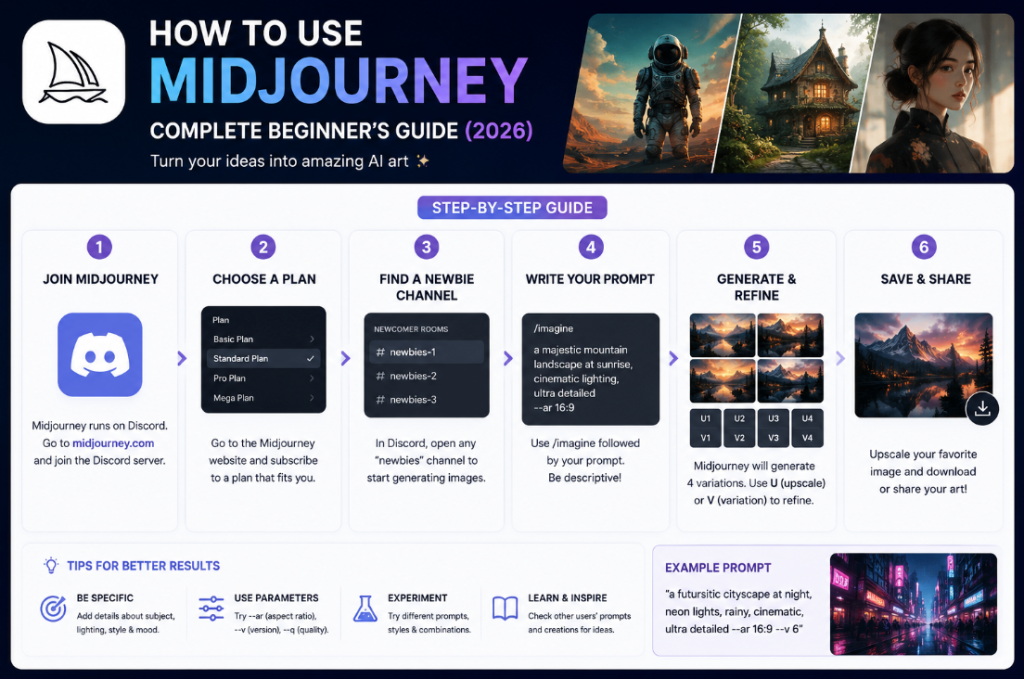 Quick Answer: How to Use Midjourney
