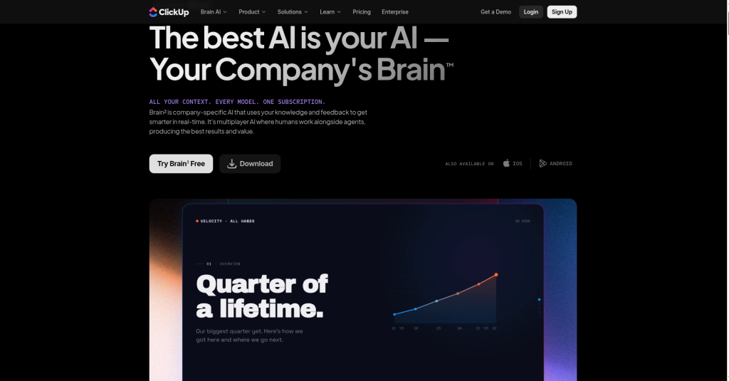 2. ClickUp AI — Best for Project-Driven Teams