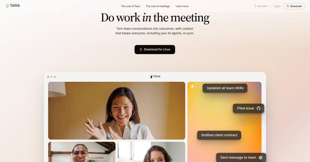 9. Tana — Best for Researchers and Structured Thinkers