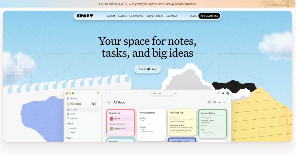 4. Craft — Best for Writers and Content Creators