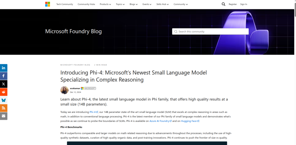 Phi-4 (Microsoft):  Best Efficient Model