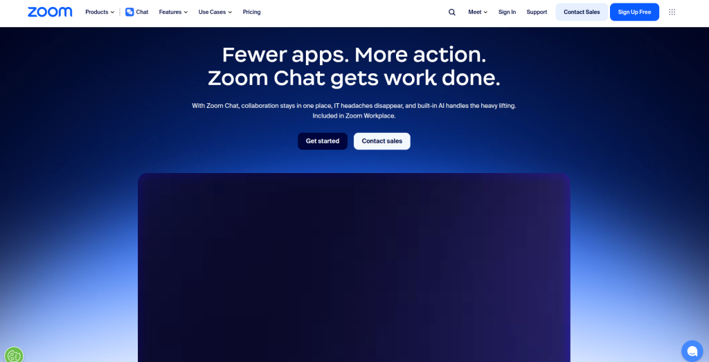 7. Zoom Team Chat