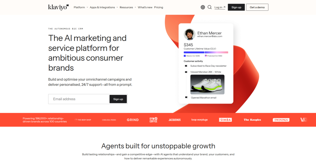 7. Klaviyo — Best for Ecommerce Email and SMS