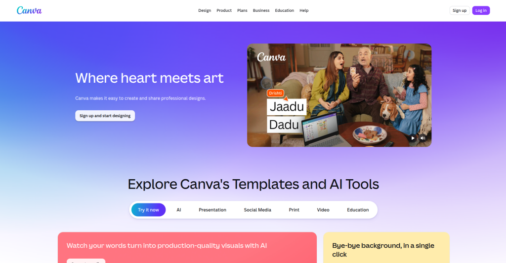 5. Canva (Magic Studio) — Best for Fast, On-Brand Design