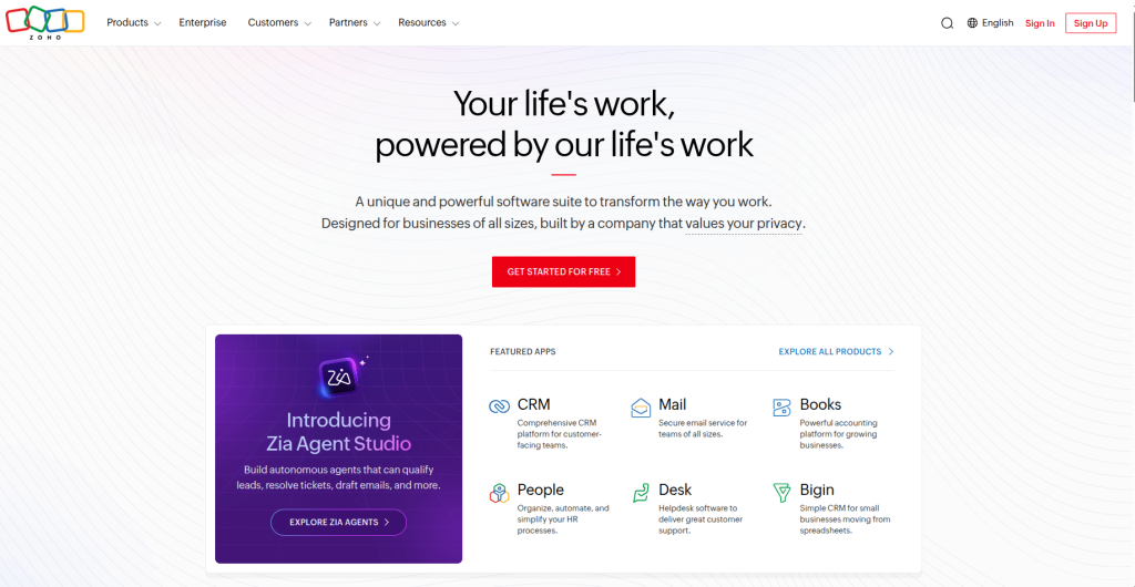 Zoho CRM