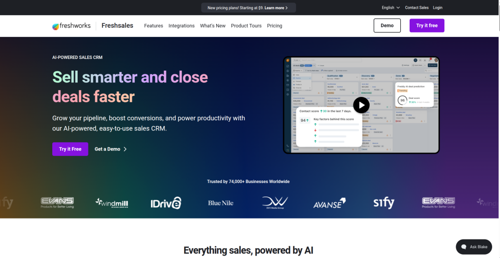 Freshsales (Freshworks CRM)