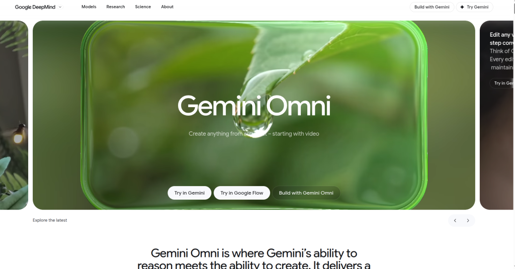 What Is Gemini Omni Flash?