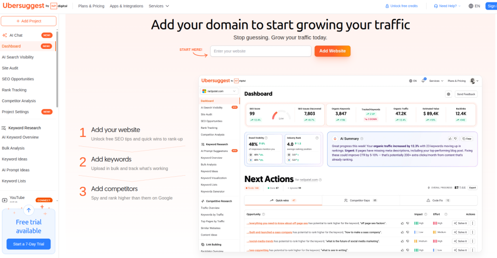 Ubersuggest